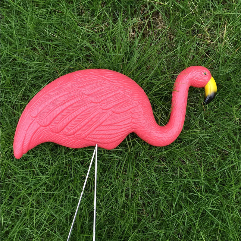 Simularea plasticului Flamingo Baby Decorare Outdoor Grădină Ornaments Resin Flamingo Figurines Festivalul de grădină Decor de grădinărit denuntă